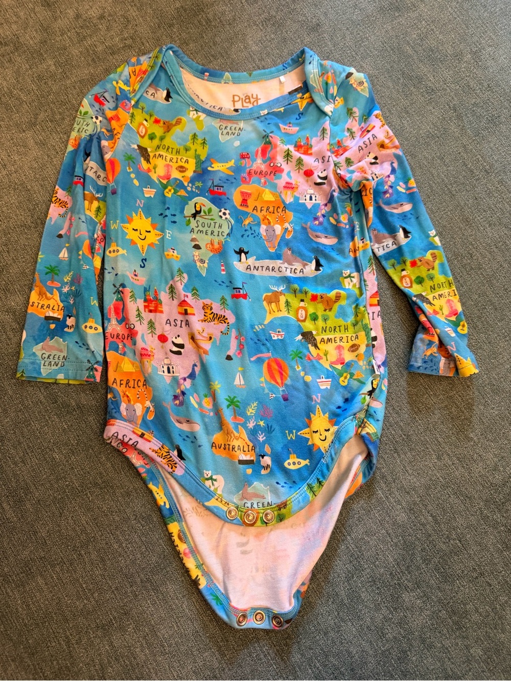 Little Sleepies Around the World Onsie
